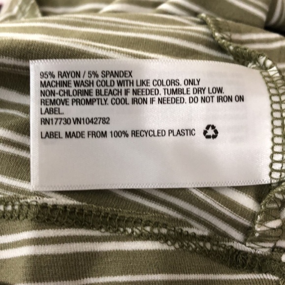 A New Day green/cream striped sleeveless dress NWT - Picture 8 of 8